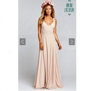 Jenn Maxi Dress in Dusty Blush Crisp